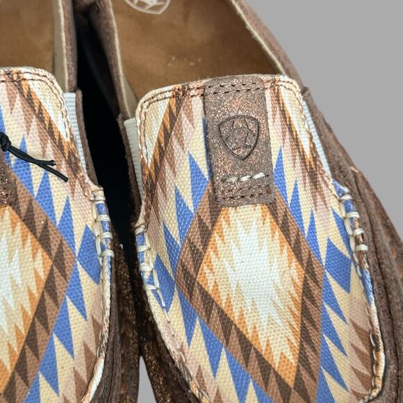 Ariat Metallic Aztec Blanket Cruiser Slip On Shoe Womens Size 8.5 NWOB - Picture 7 of 9